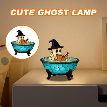 🔥Halloween Pre-sale🎃-3D Physical Ghost Bubble Bath Lamp, Ghost-Themed Bathtub Accent Lamp for Halloween Party or Gift
