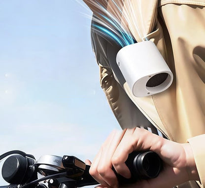 ❄️Car Clip Fan with LED Display[360° Rotatable 100 Speed Wind 1800mAh Low Noise Mini Fan Clamp Anywhere]