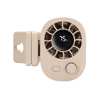 ❄️Car Clip Fan with LED Display[360° Rotatable 100 Speed Wind 1800mAh Low Noise Mini Fan Clamp Anywhere]