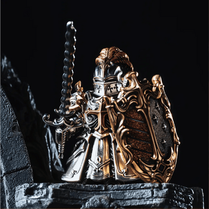 🔥2025 NEW ARRIVAL🔥Medieval Knight Metal Statue (Magnetic Detachable)