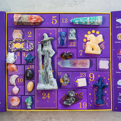 🔥2025 New Release 50% OFF - 🎃Reiki Crystal Halloween Countdown Gift Box🔮The Magic of Healing and Energy Transfer!