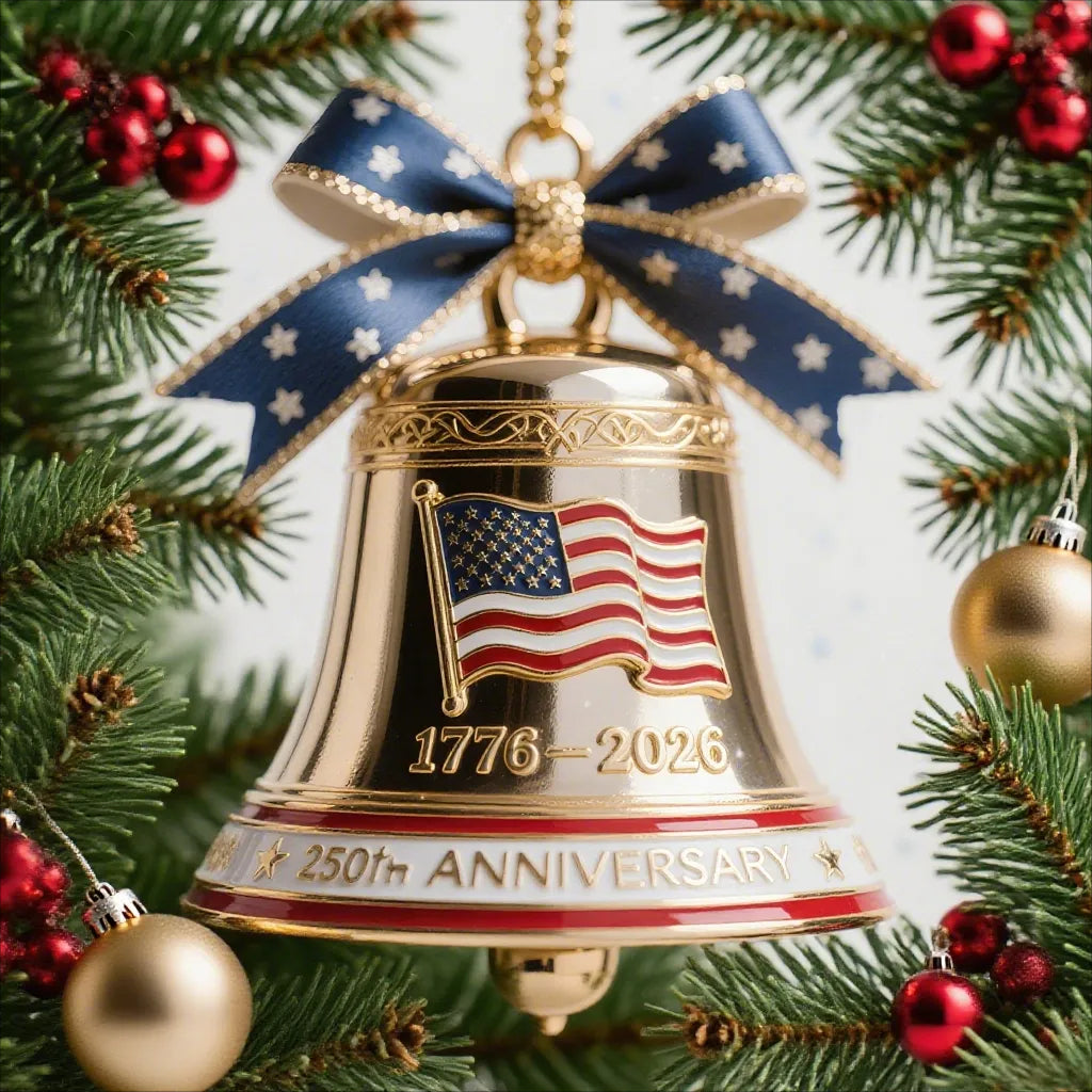 🌟Proudly made in Texas, USA🔔United States 250th Anniversary Bell Ornament