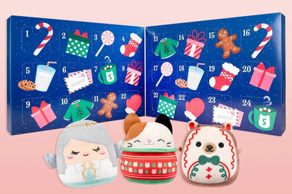 🎅 Early Christmas Sale🎅2026 Squishmallows 24-Day Micromallows Holiday Plush Advent Calendar