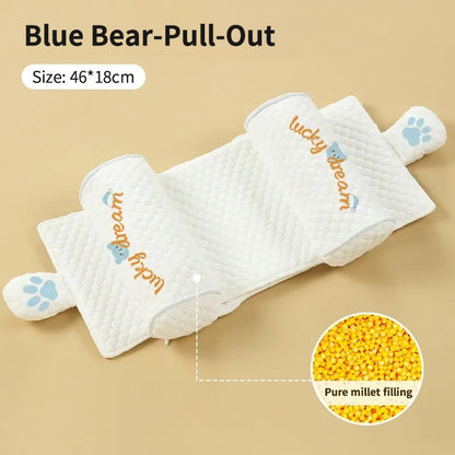 👼Premium Baby Support Pillow - Organic Cotton Infant Head Shaping Cushion