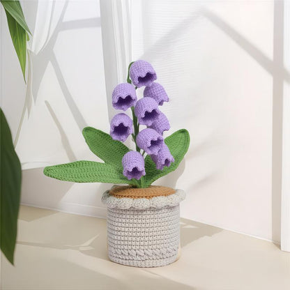 🥀Handmade Crocheted Halloween Lily of the Valley LED Lantern✨