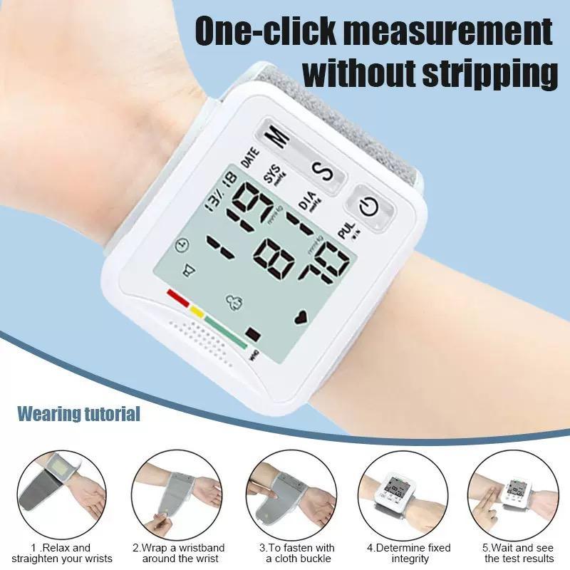 💥Black Friday Hot Sale🔥Wrist Blood Pressure Monitor, Digital BP Machine with LCD Display（Best Gift For Parents）🎁