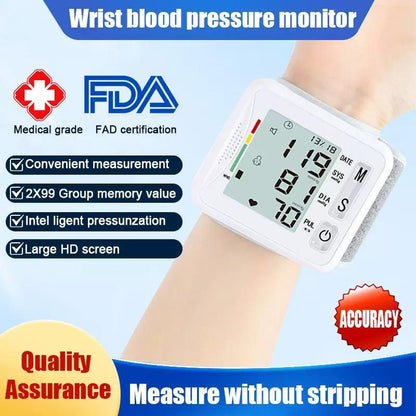 💥Black Friday Hot Sale🔥Wrist Blood Pressure Monitor, Digital BP Machine with LCD Display（Best Gift For Parents）🎁