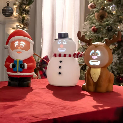 🎅Christmas Sale 49% Off 🦌3D Riley The ReinDroid (Mr. Chill) Talking Animated Reindeer with Built-in Projector & Speaker – Plug'n Play🎄