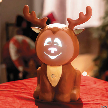🎅Christmas Sale 49% Off 🦌3D Riley The ReinDroid (Mr. Chill) Talking Animated Reindeer with Built-in Projector & Speaker – Plug'n Play🎄