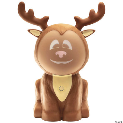 🎅Christmas Sale 49% Off 🦌3D Riley The ReinDroid (Mr. Chill) Talking Animated Reindeer with Built-in Projector & Speaker – Plug'n Play🎄