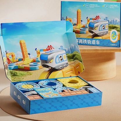 🎁2025 New Magnetic Track Electric Train Assembly Children's Educational Toys🚙