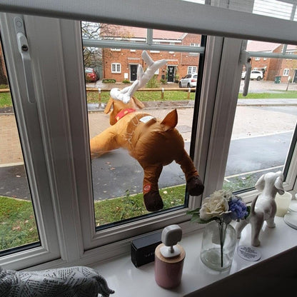 🎅Christmas Hot Sale🦌Crashing Reindeer & Santa Animated Christmas