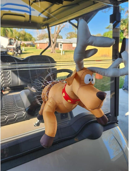 🎅Christmas Hot Sale🦌Crashing Reindeer & Santa Animated Christmas