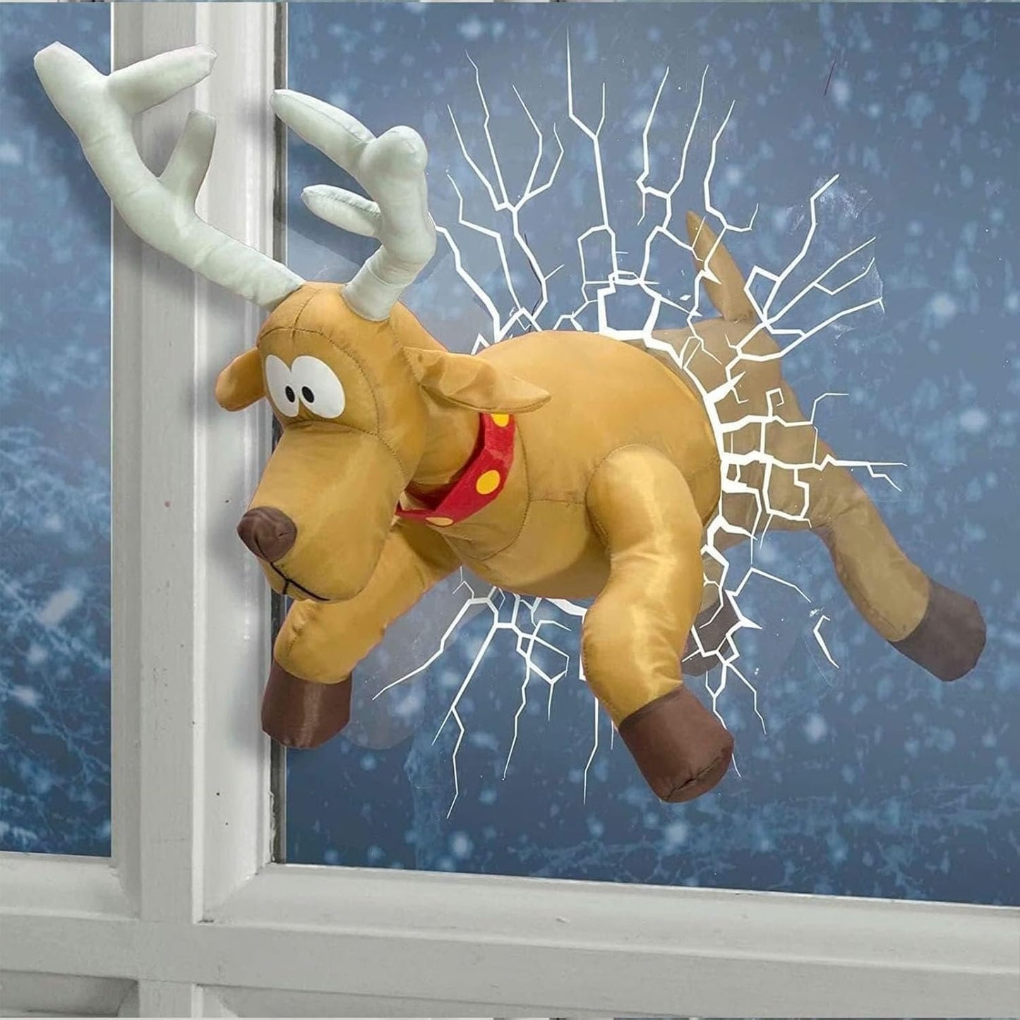 🎅Christmas Hot Sale🦌Crashing Reindeer & Santa Animated Christmas