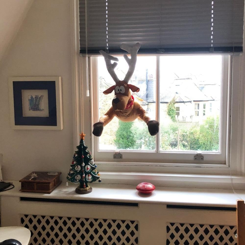 🎅Christmas Hot Sale🦌Crashing Reindeer & Santa Animated Christmas