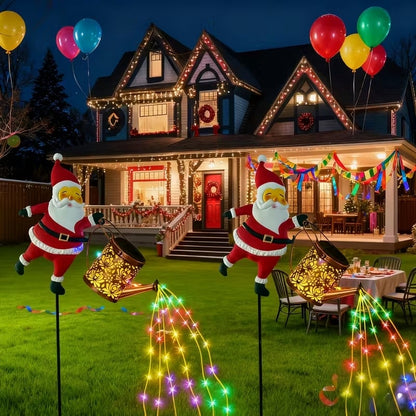 🎅Christmas Claus Solar Kettle Lights✨