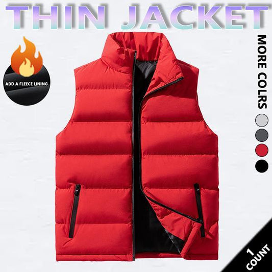 💥Black Friday Sale 50% OFF🔥Men's Outdoor Casual Stand Collar Vest Padded Jacket Coat Vest