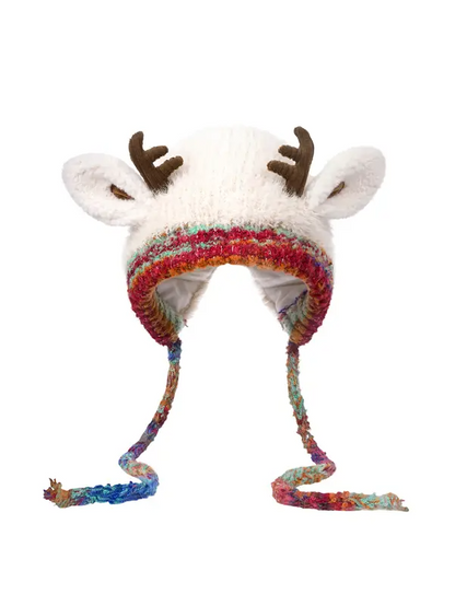 ✨Original design Christmas Knitted Warm Antler Hat🦌 (It can be used as a handbag)