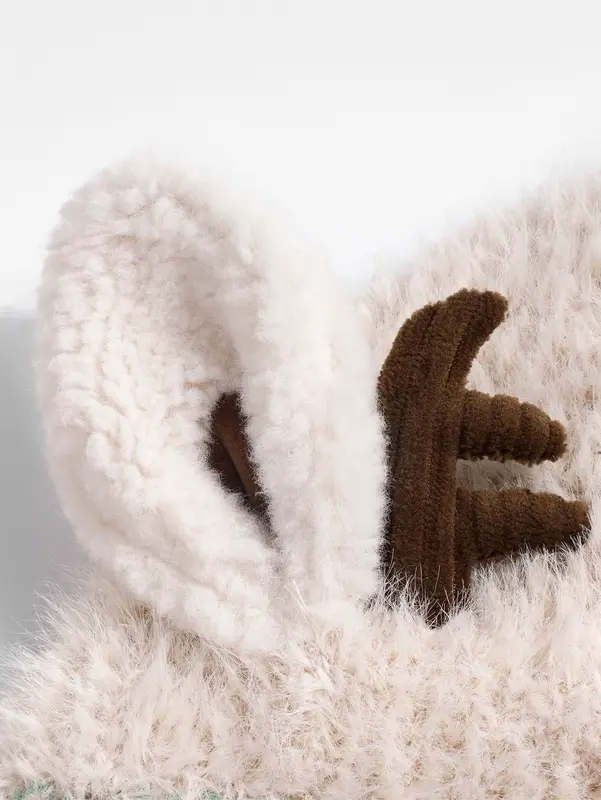 ✨Original design Christmas Knitted Warm Antler Hat🦌 (It can be used as a handbag)