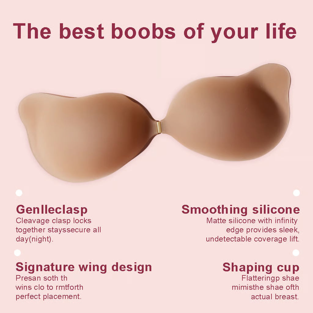 🏆Flash Sale⚡ 50K+ SOLD!Minikit Adhesive V-bra Fabric,Invisible push up sticky bra