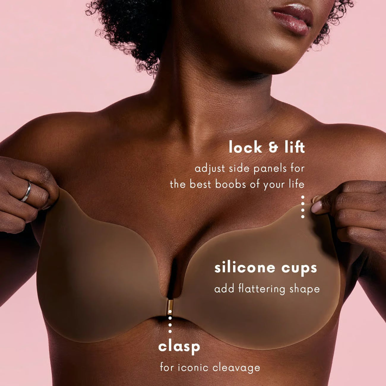 🏆Flash Sale⚡ 50K+ SOLD!Minikit Adhesive V-bra Fabric,Invisible push up sticky bra
