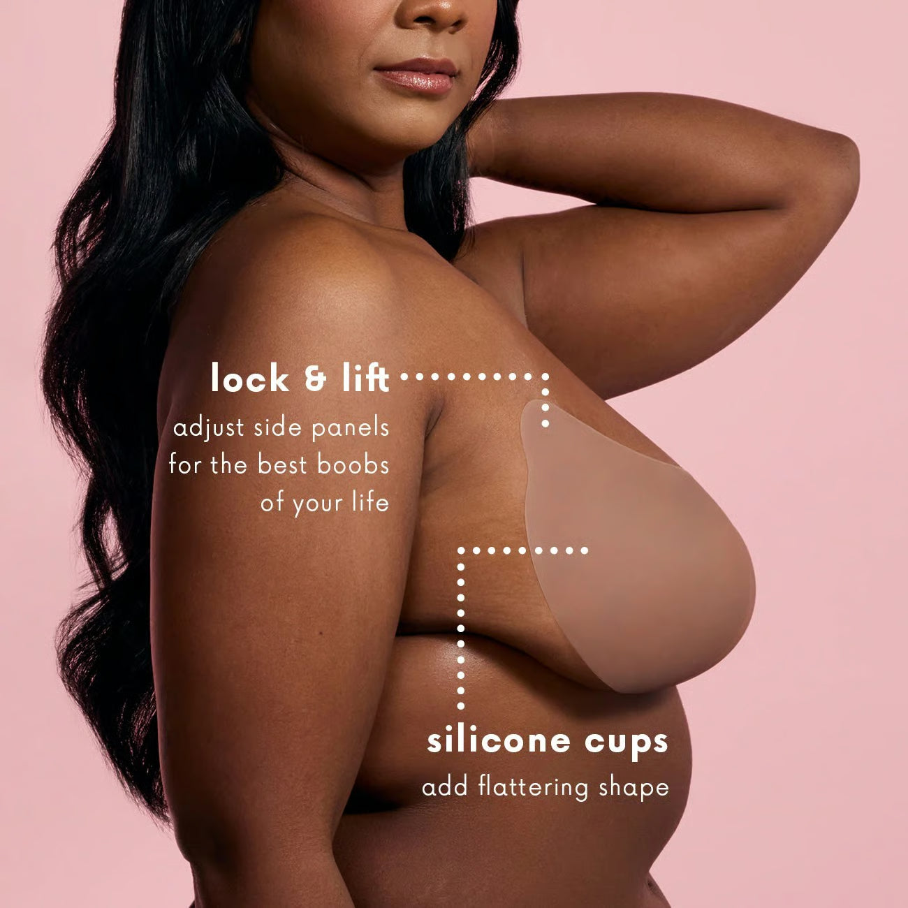 🏆Flash Sale⚡ 50K+ SOLD!Minikit Adhesive V-bra Fabric,Invisible push up sticky bra