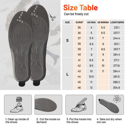 🔥HOT SALE 49% OFF✨Heated Insoles for Women Men with Remote Control 3 Heat Settings