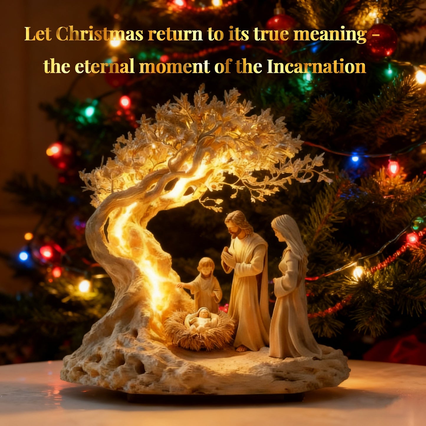 🎉New Year's Sale 50% OFF✨Illuminated Nativity Scene Decor - Bring the Christmas Story to Life