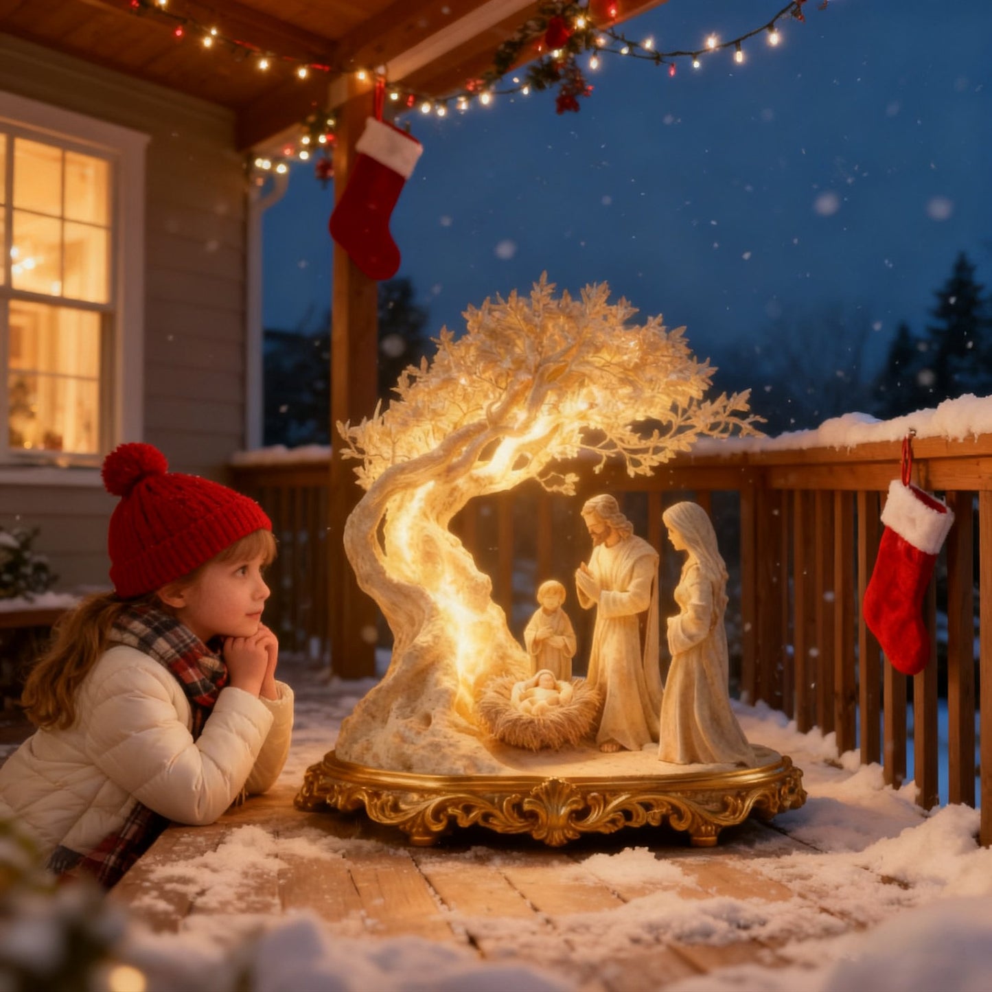 🎉New Year's Sale 50% OFF✨Illuminated Nativity Scene Decor - Bring the Christmas Story to Life