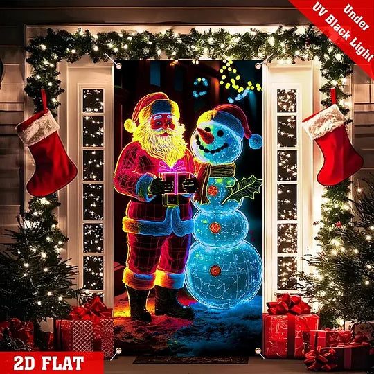 🏆Flash Sale⚡8K+ SOLD!🎅Christmas Door Cover For Instant Holiday Decor✨
