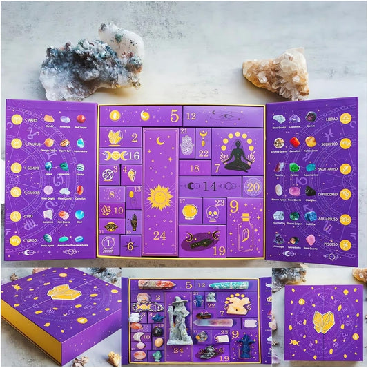 🔥2025 New Release 50% OFF - 🎃Reiki Crystal Halloween Countdown Gift Box🔮The Magic of Healing and Energy Transfer!