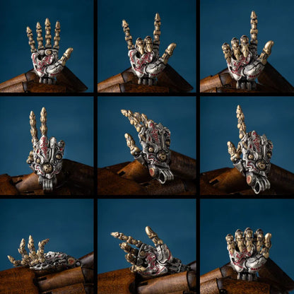 🏆Flash Sale⚡Robotic Hand Pendant Movable Keychain Pendant Damping Structure