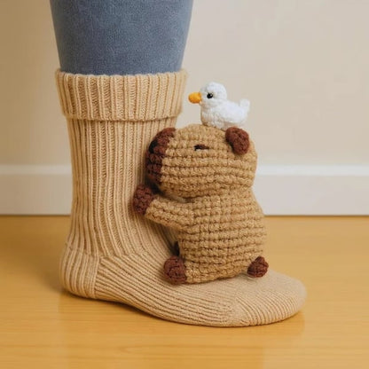 🎅Christmas Sale 49% OFF 🦥3D Animal Hand-knitted Warm Socks🧦