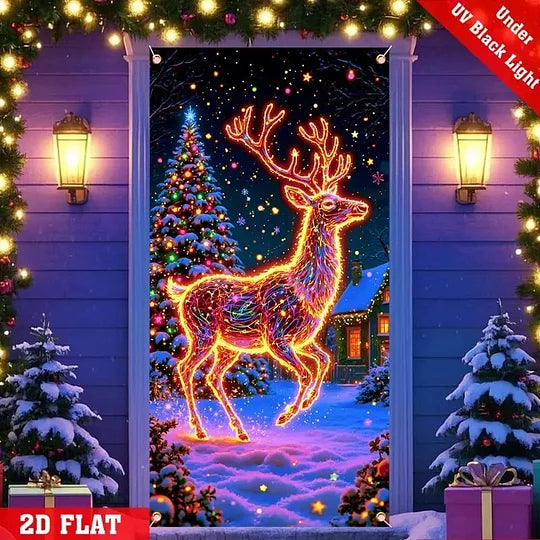 🏆Flash Sale⚡8K+ SOLD!🎅Christmas Door Cover For Instant Holiday Decor✨