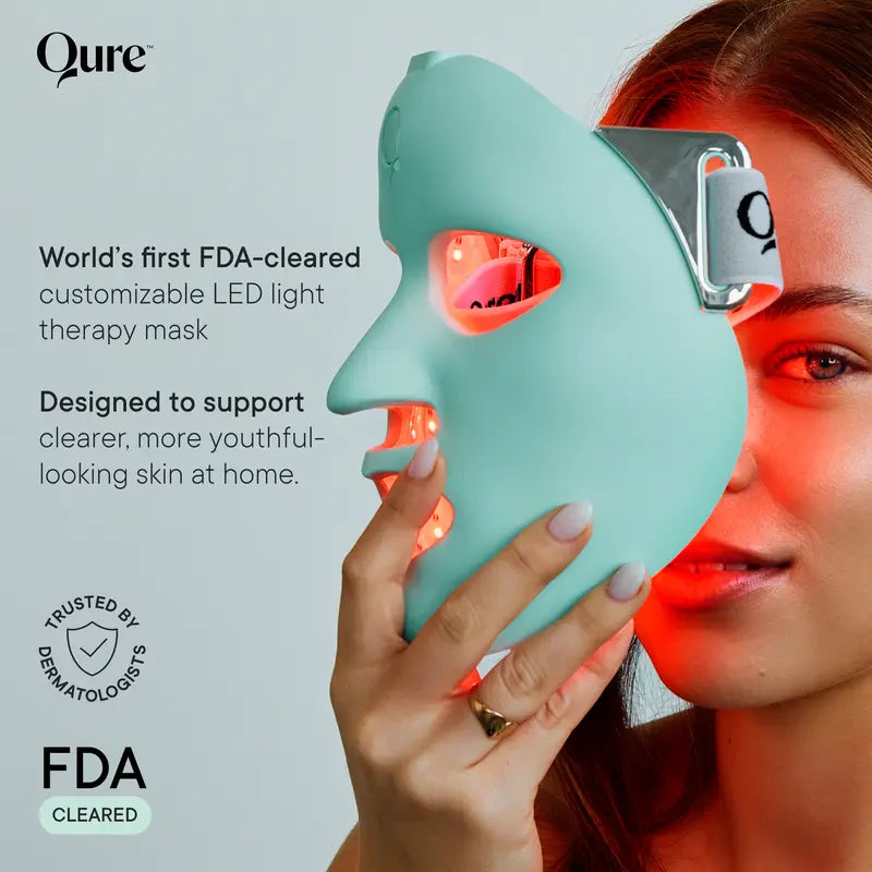 SheShine LED Light Therapy Mask for Face - FDA Cleared for Wrinkles & Acne Treatment