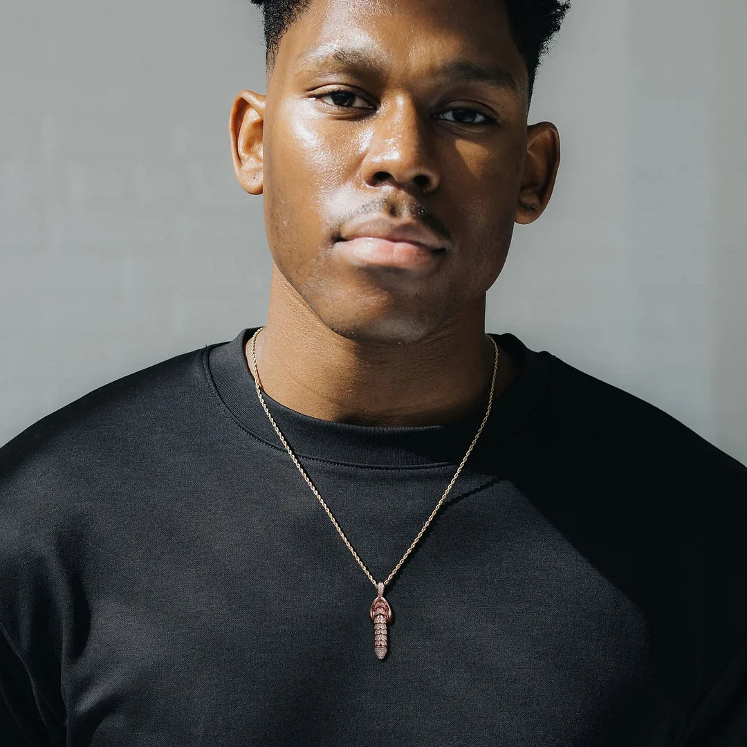 🏆Flash Sale⚡925 Sterling Silver Penis Pendant Pullable Penis Pendant, Hanging Male Sex Organ Pendant