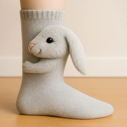 🎅Christmas Sale 49% OFF 🦥3D Animal Hand-knitted Warm Socks🧦