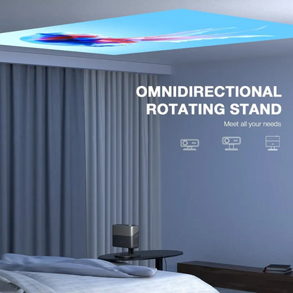 🔥Limited Time 50% OFF⚡AuKing 800 ANSI Lumen Portable Projector 1080P Support 4K Gaming | Netflix Certified Outdoor Movie Projector