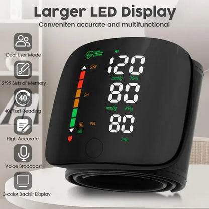 💥Black Friday Special Sale🔥Wrist Blood Pressure Monitor Led Display（Best Gift For Parents）🎁