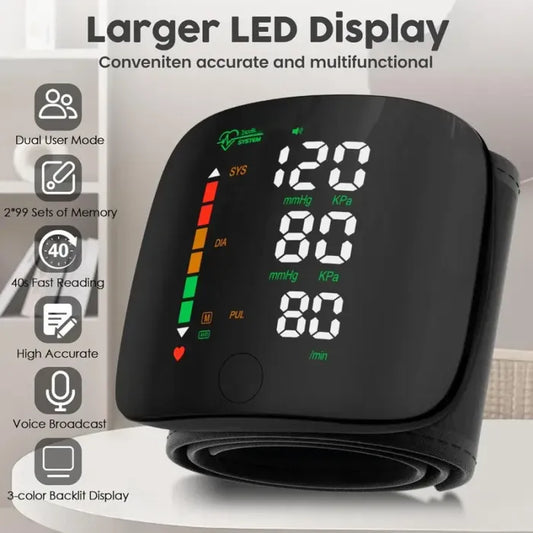 💥Black Friday Special Sale🔥Wrist Blood Pressure Monitor Led Display（Best Gift For Parents）🎁