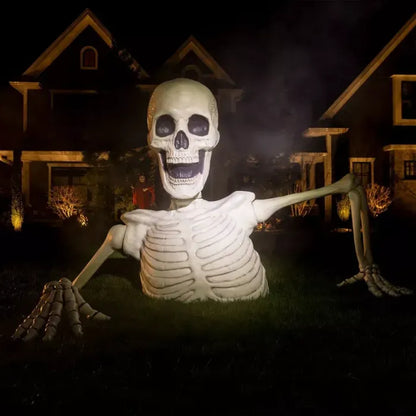 🎃Halloween Pre-sale 50% OFF🔥–Towering Skeleton with LED Eyes & Haunting Sounds👻（Limited Stock）