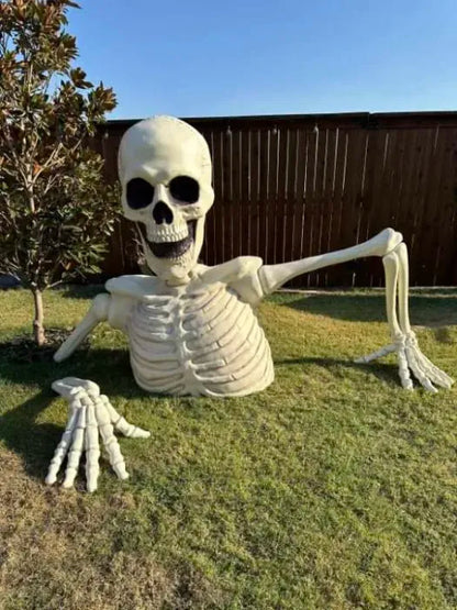 🎃Halloween Pre-sale 50% OFF🔥–Towering Skeleton with LED Eyes & Haunting Sounds👻（Limited Stock）