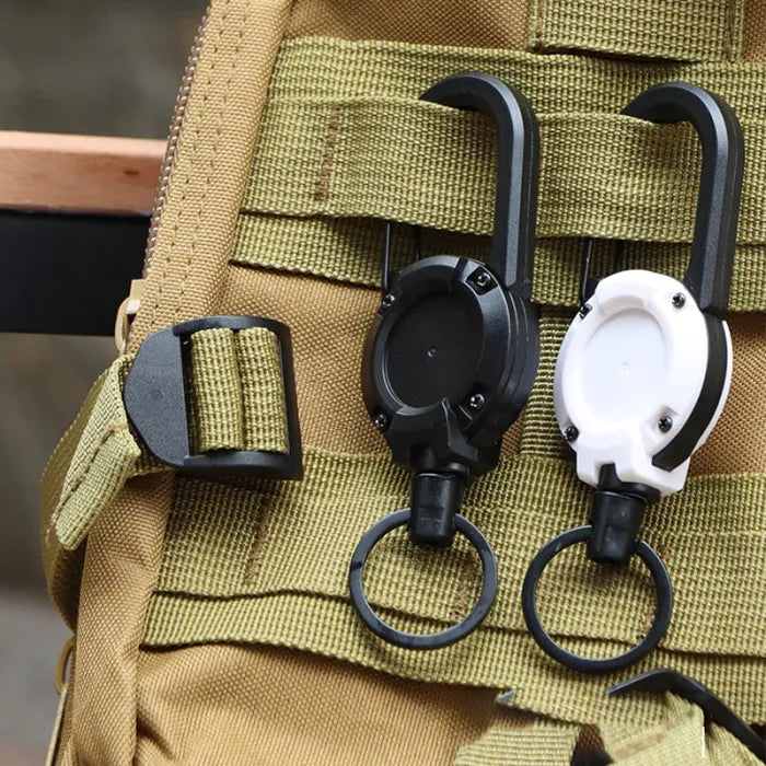 3 In 1 new multifunctional Retractable Pull Reel CarabinerKeychain