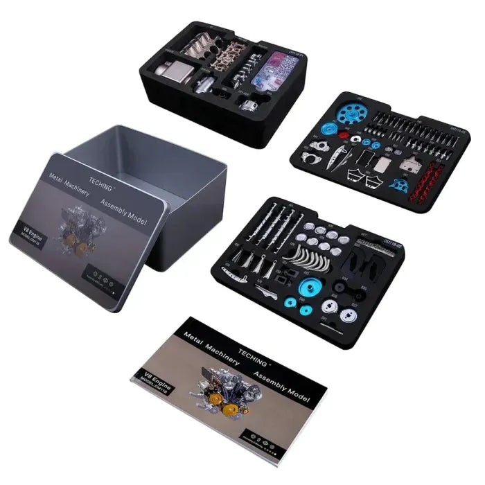 🔥Limited Time 49% OFF⚡-8-Cylinder Full Metal Car Engine Model