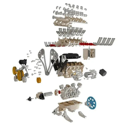 🔥Limited Time 49% OFF⚡-8-Cylinder Full Metal Car Engine Model