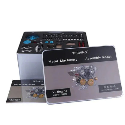 🔥Limited Time 49% OFF⚡-8-Cylinder Full Metal Car Engine Model